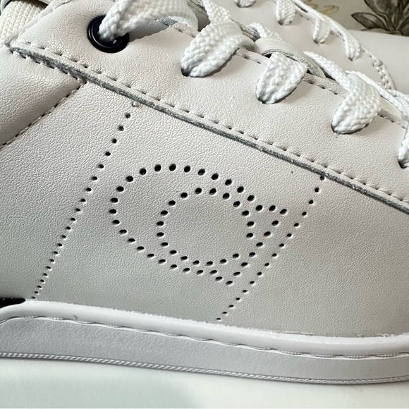 Coach Lowline Low Top Sneaker White with Blue Size 9 / 9.5 Style G5040 - Picture 3 of 15